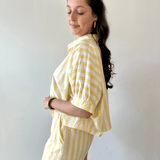 Striped Boxy Shirt & Short Set