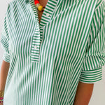 Striped Collared Mini Dress