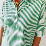 Striped Collared Mini Dress