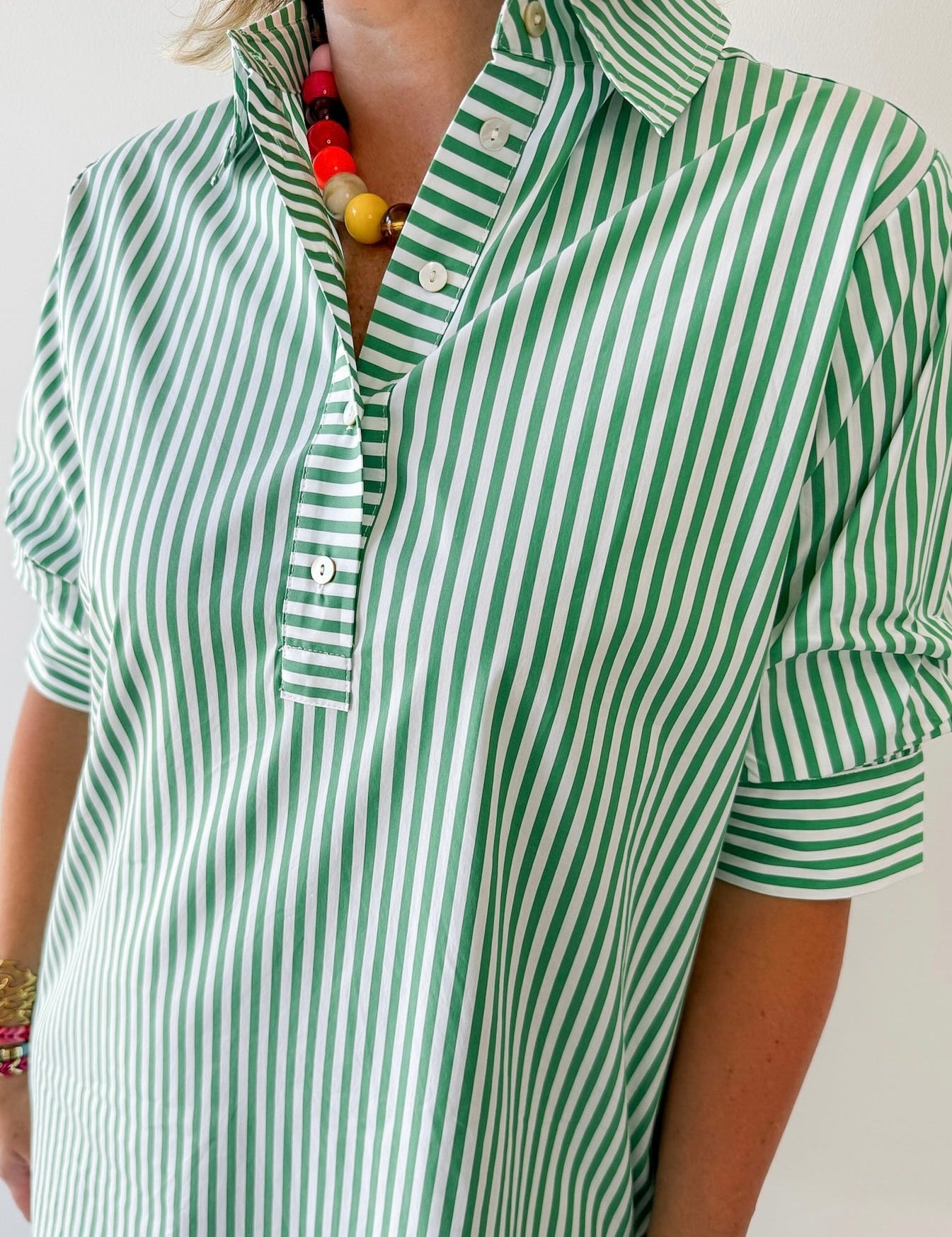 Striped Collared Mini Dress