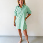Striped Collared Mini Dress