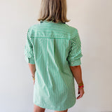 Striped Collared Mini Dress
