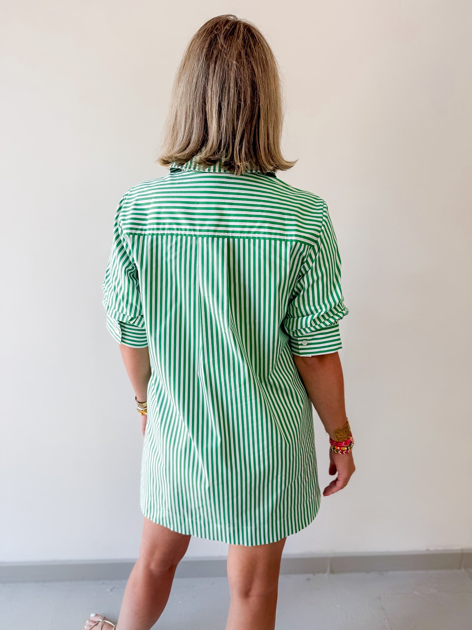 Striped Collared Mini Dress