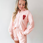 Striped Embroidered Lobster Set