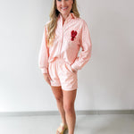 Striped Embroidered Lobster Set