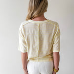 Striped Exposed Seam Boxy Top