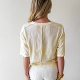 Striped Exposed Seam Boxy Top