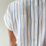 Striped Round Neck Top & Short Set
