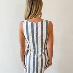 Striped Strap Mini Dress