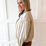Suede Bubble Jacket