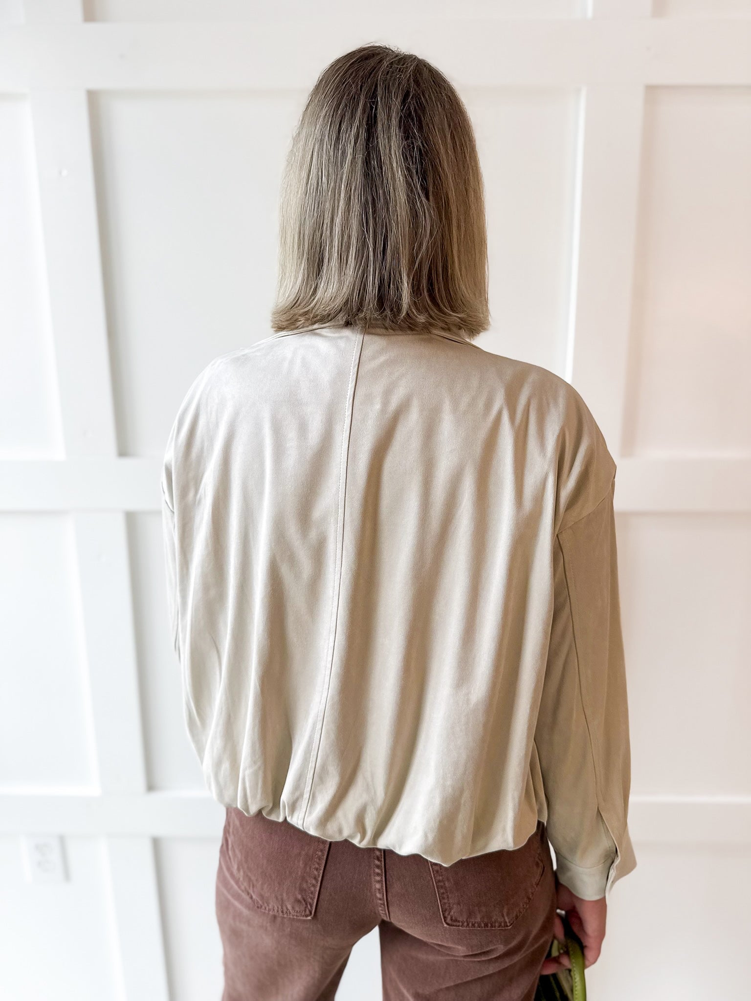 Suede Bubble Jacket