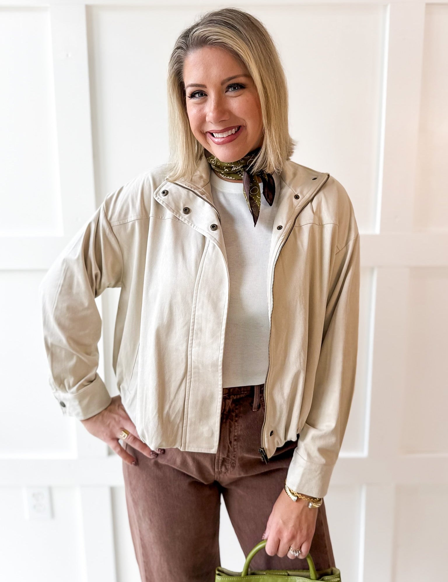 Suede Bubble Jacket