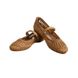 Susan Woven Mary Jane Flat - Camel