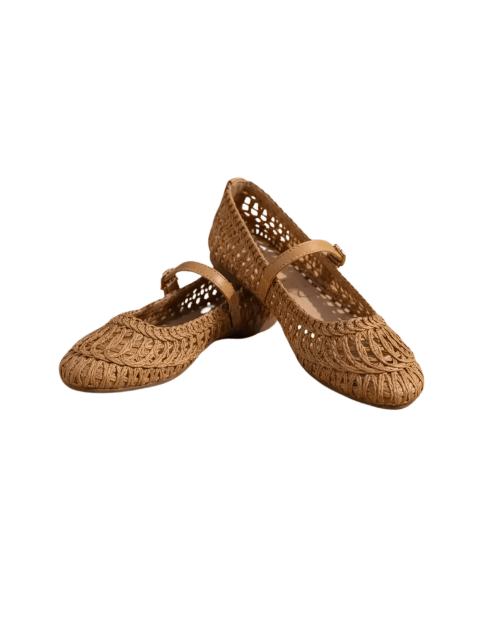 Susan Woven Mary Jane Flat - Camel