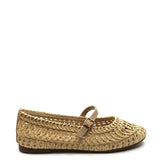 Susan Woven Mary Jane Flat - Natural