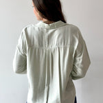 Sweetly Detailed Crinkle Shirt - Mint