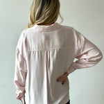 Sweetly Detailed Crinkle Shirt - Pink