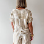 Taupe Shirt & Short Set