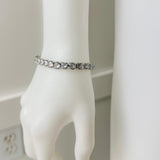 Tennis 6mm CZ Bracelet - Clear/Rhodium