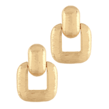 Textured Door Knocker Earrings