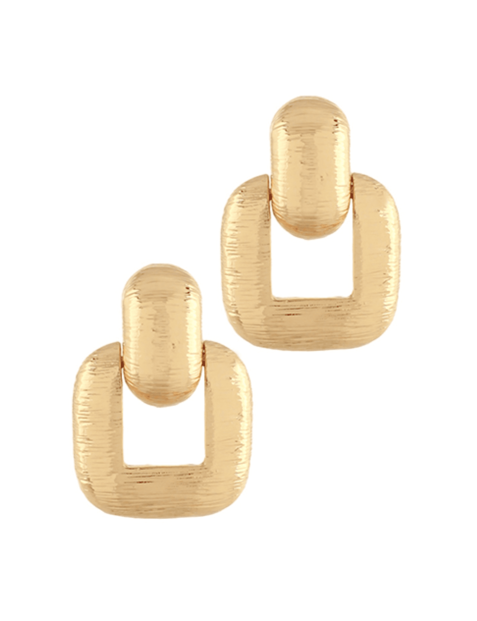 Textured Door Knocker Earrings