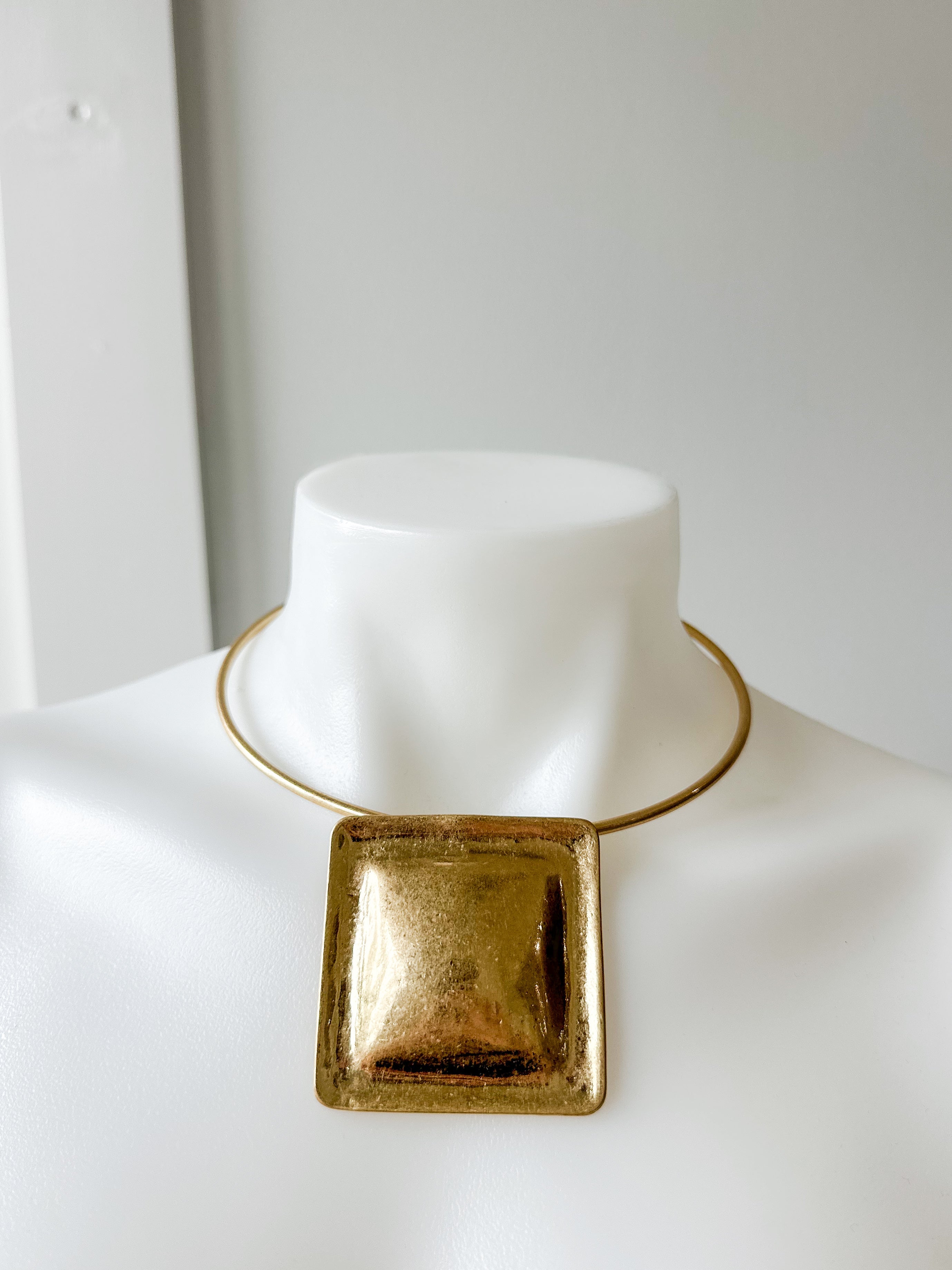 Textured Square Open Choker