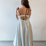 Textured Stripe Bubble Hem Dress