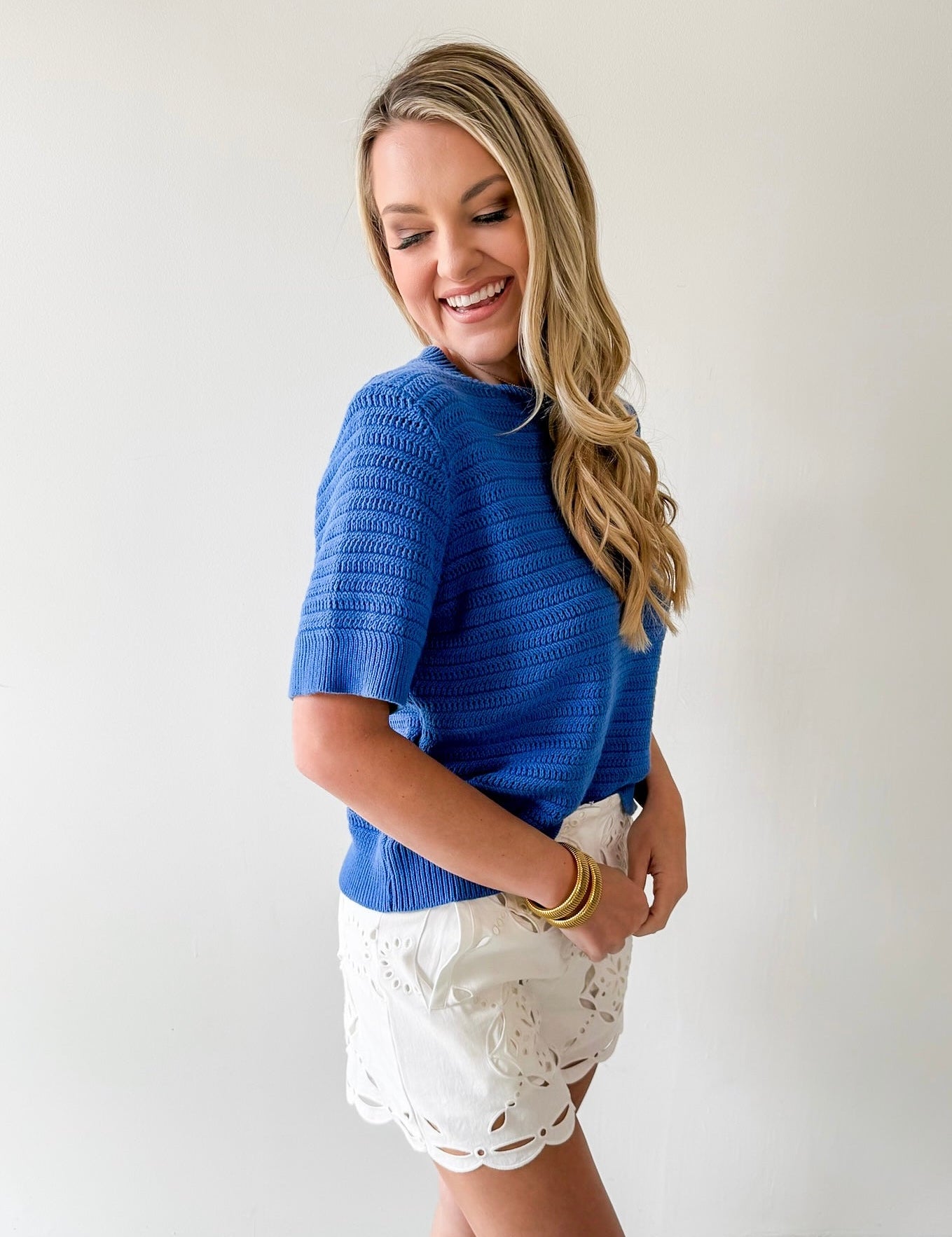 Textured Sweater Knit Top