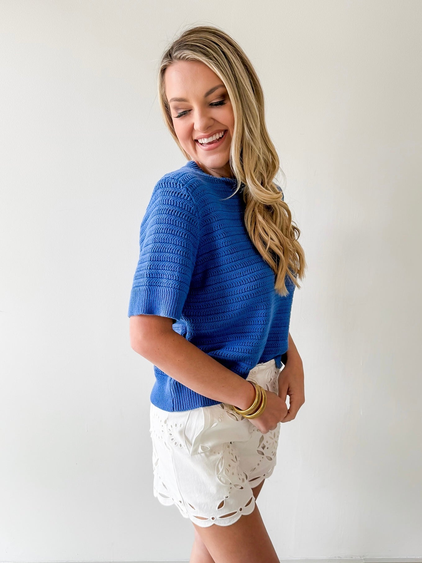 Textured Sweater Knit Top