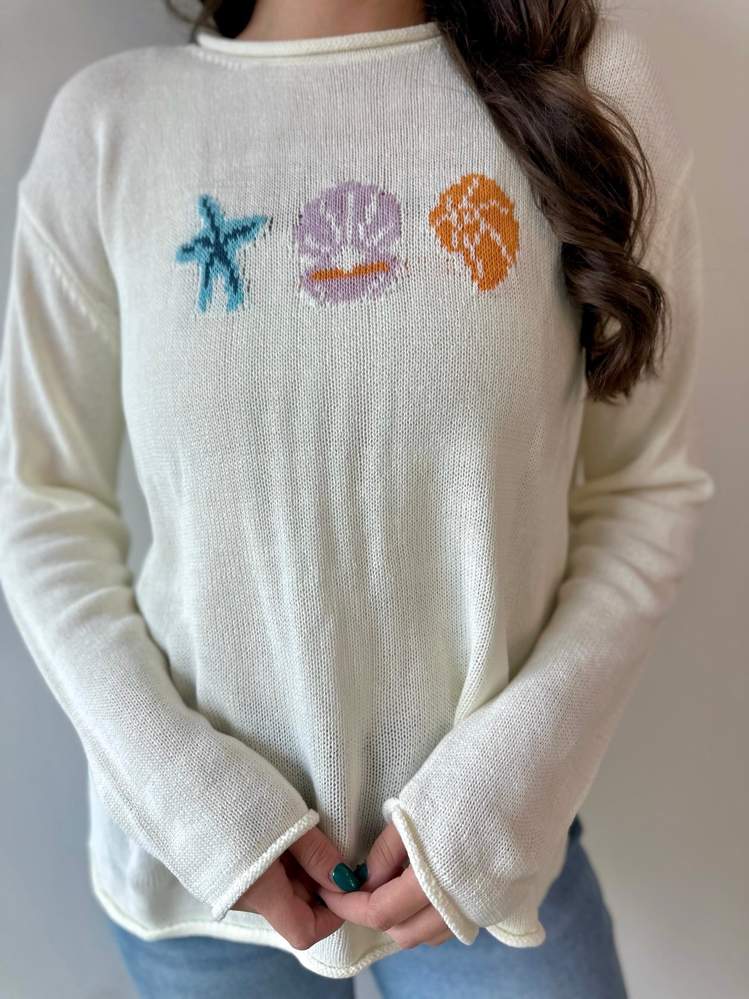 'The Sea' Graphic Sweater