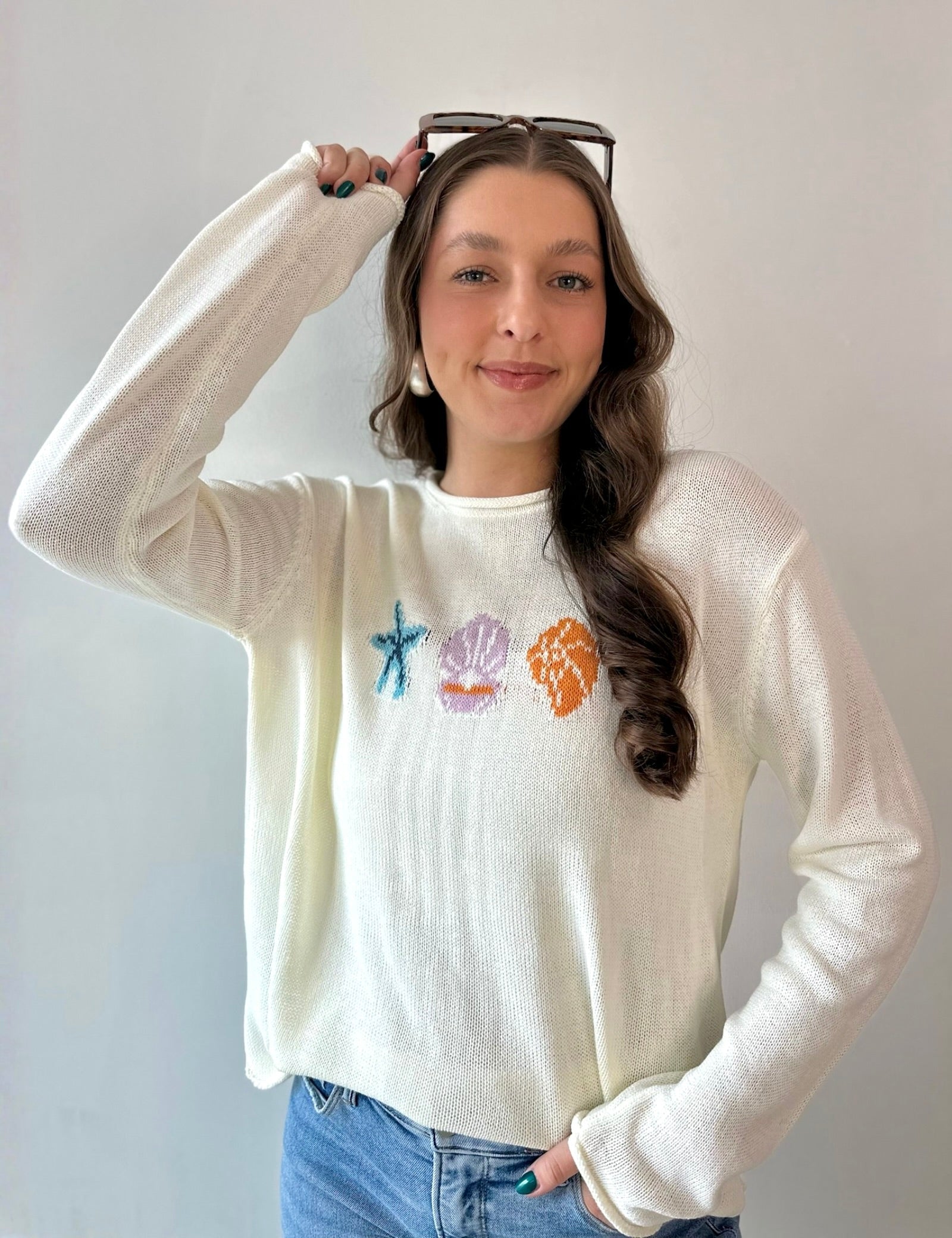 'The Sea' Graphic Sweater