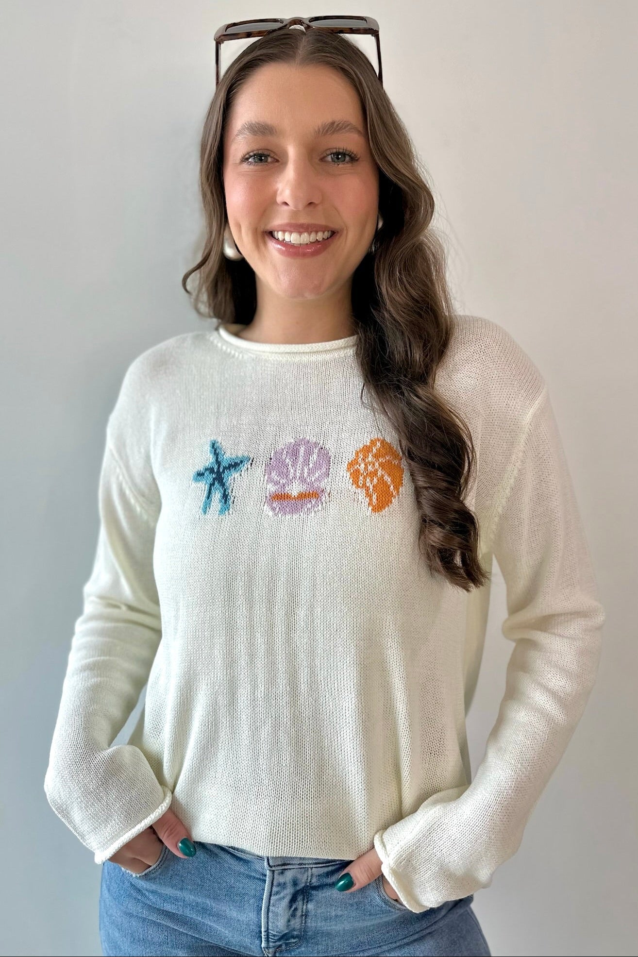 'The Sea' Graphic Sweater