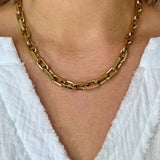 Thick Gold Link Necklace