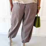 Tie Waist Pants - Brown