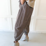 Tie Waist Pants - Brown