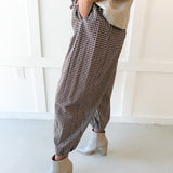 Tie Waist Pants - Brown