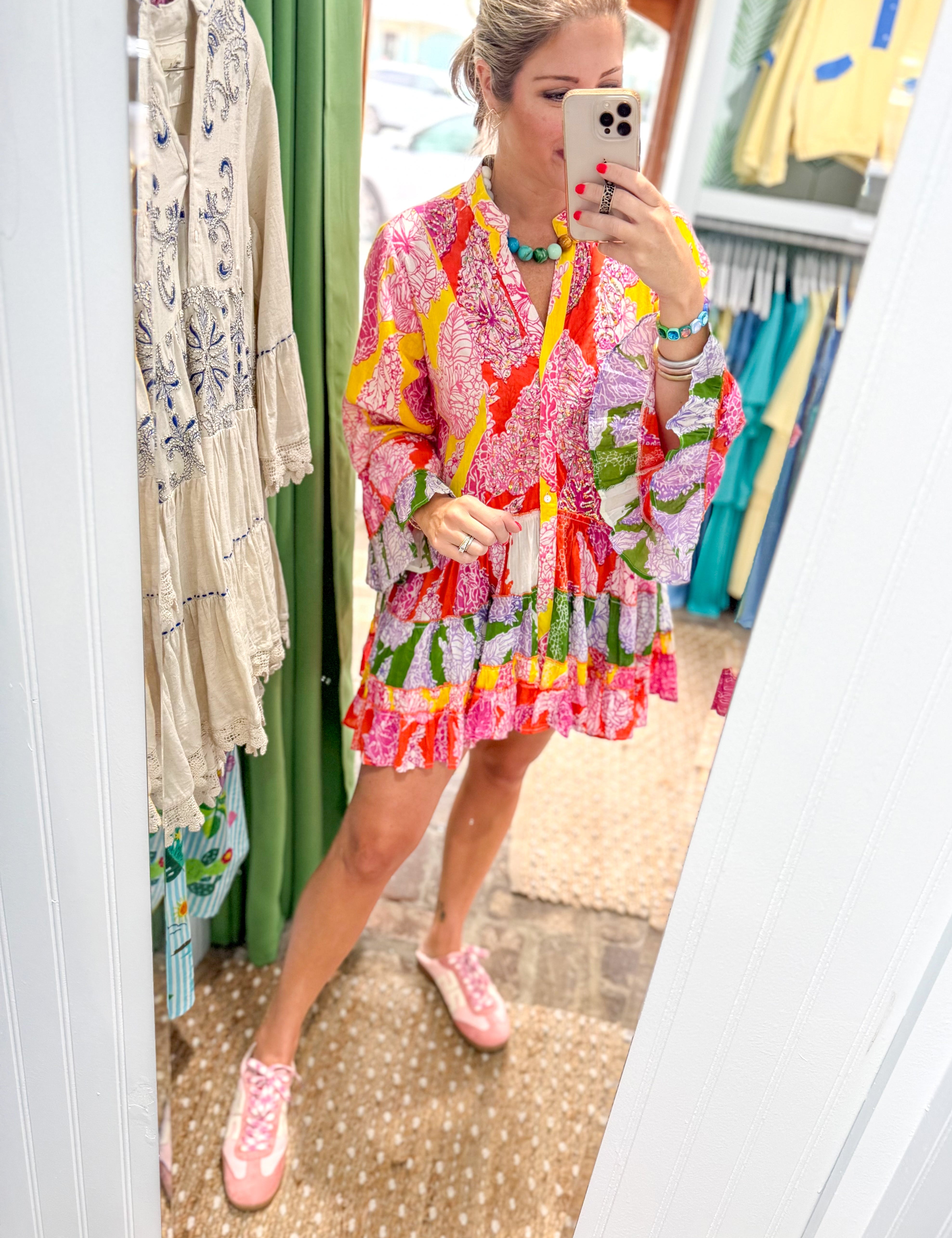 Tiered Airy Flow Dress