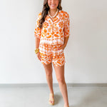 Tribal Print Shirt & Short Set