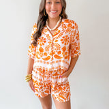 Tribal Print Shirt & Short Set