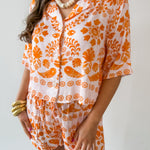 Tribal Print Shirt & Short Set