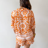 Tribal Print Shirt & Short Set