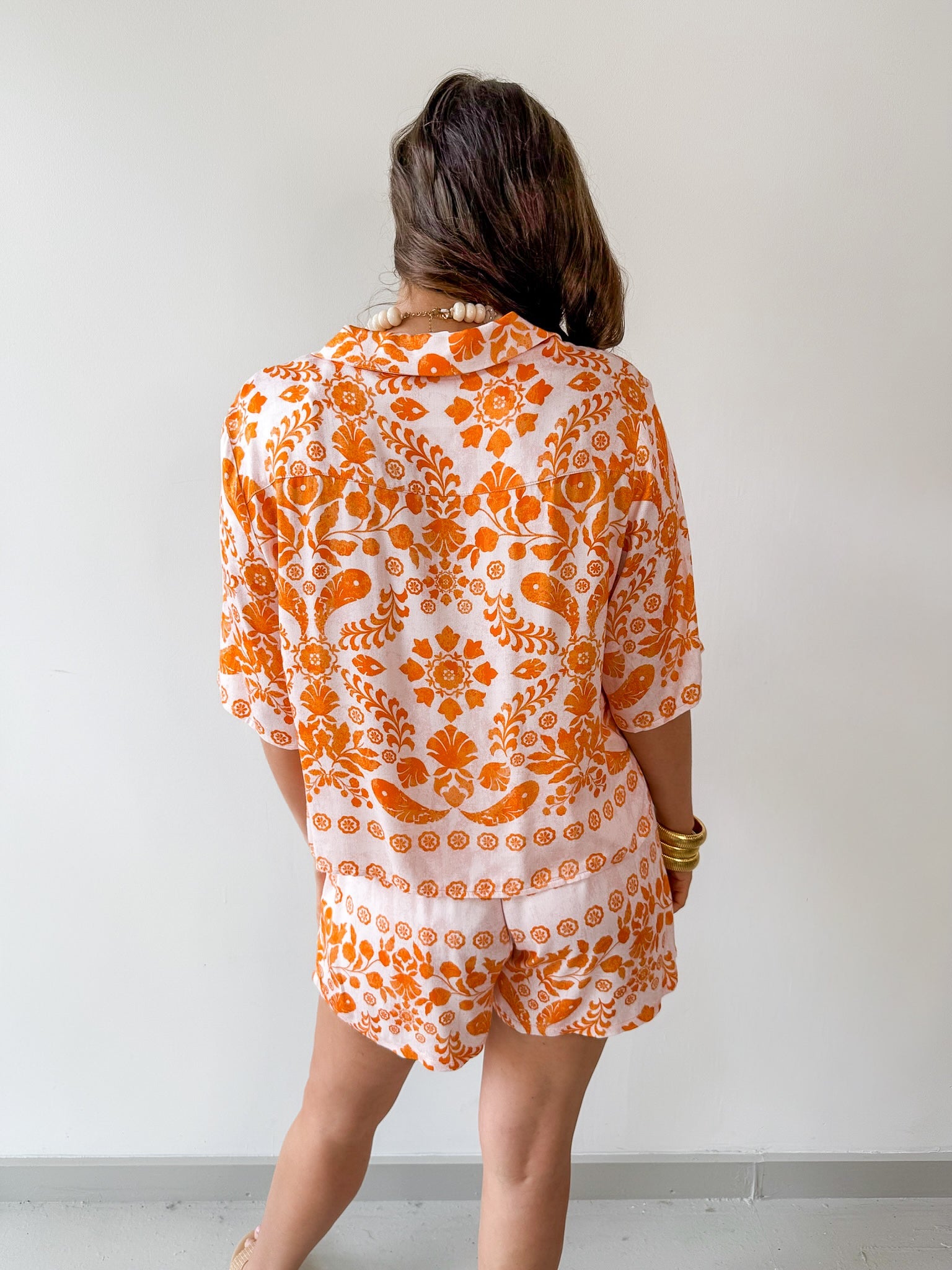 Tribal Print Shirt & Short Set