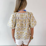Tropical Palm Print Top