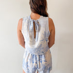 Tropical Palm Top & Shorts Set