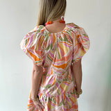 Tropical Poplin Mini Dress