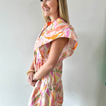 Tropical Poplin Mini Dress