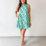Tropical Print A - Line Dress