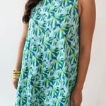 Tropical Print A - Line Dress