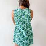Tropical Print A - Line Dress