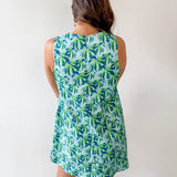 Tropical Print A - Line Dress